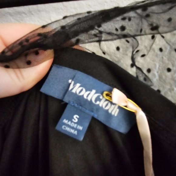 NWT Modcloth Tulle Night Long One-Shoulder Dress - Picture 4 of 5